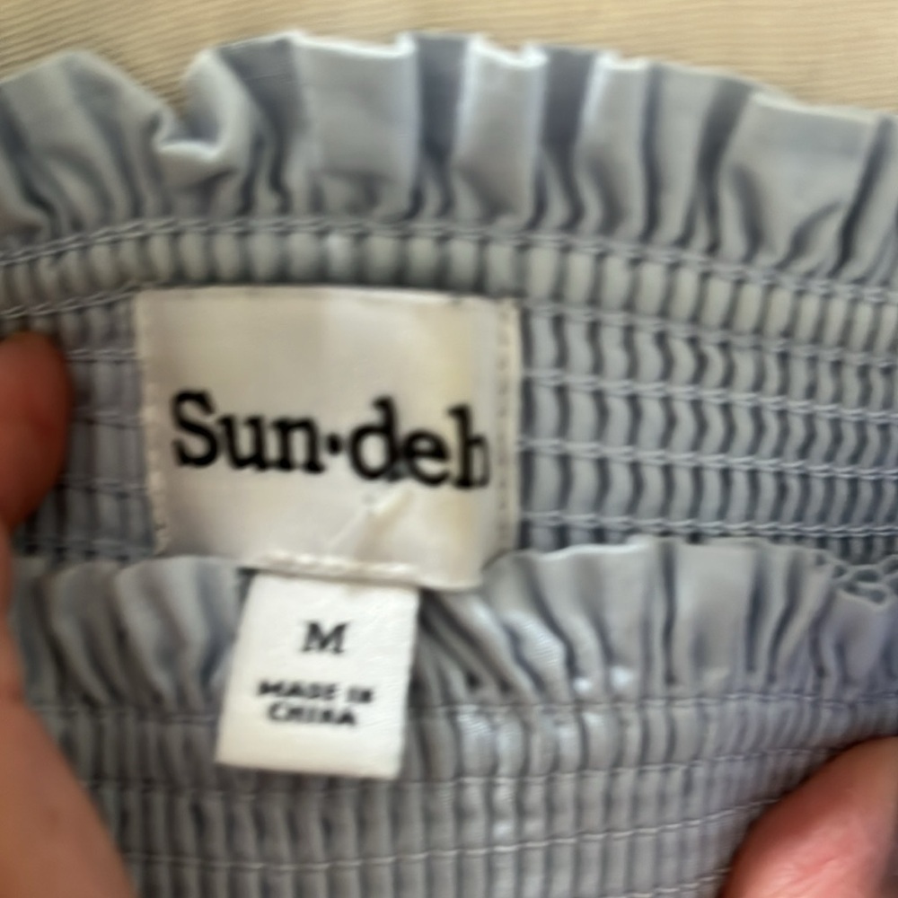 Aritzia Sunday Best Sun
Deh Hadley Babydoll Poplin
Mini Dress Blue Size medium - Picture 5 of 11